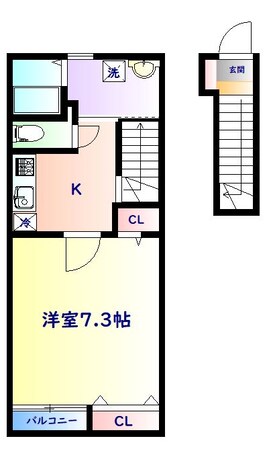 長町一丁目駅 徒歩20分 2階の物件間取画像